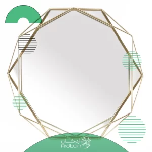 آینه استیل شش ضلعی